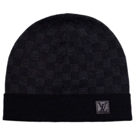 louis vuitton beanie black|louis vuitton hat beanie.